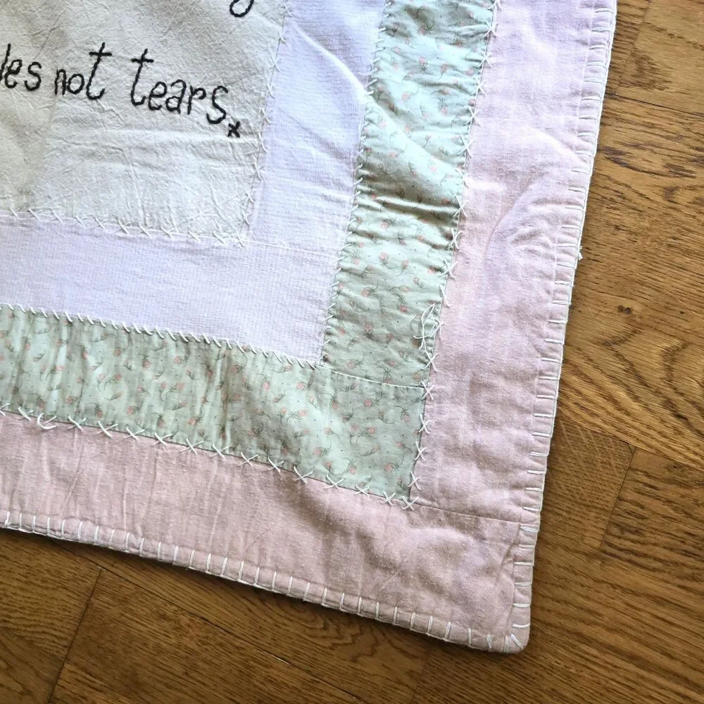 Handmade Quilted Wall Hanging Count Your Age By Friends Not Years Decor